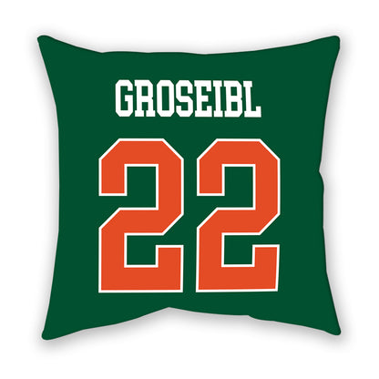 Miami - NCAA Women's Soccer : Sara Groseibl - Pillow-1