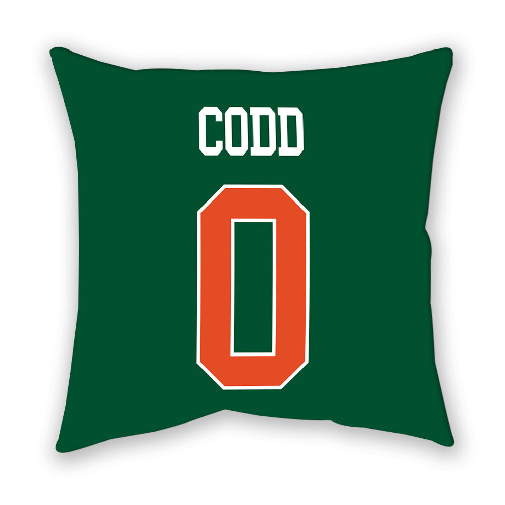 Miami - NCAA Women's Track & Field : Iyonna Codd - Pillow-1