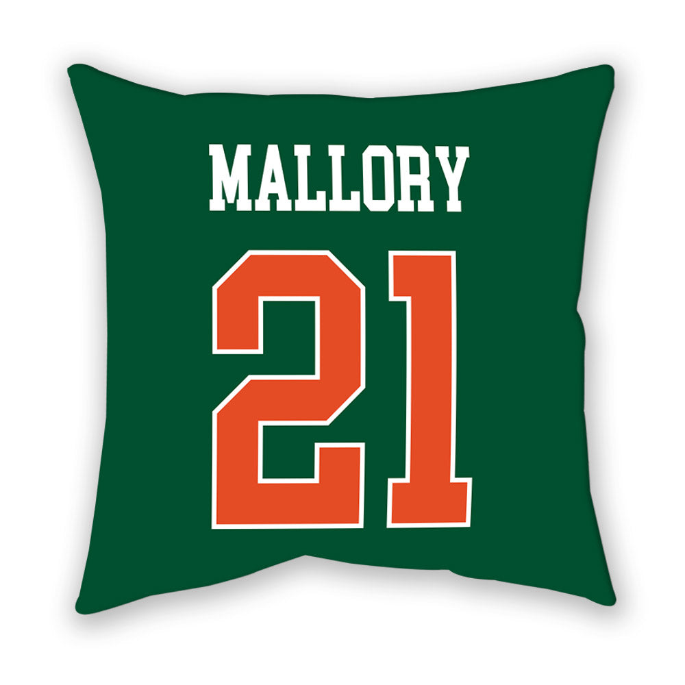 Miami - NCAA Football : Javian Mallory - Pillow-1