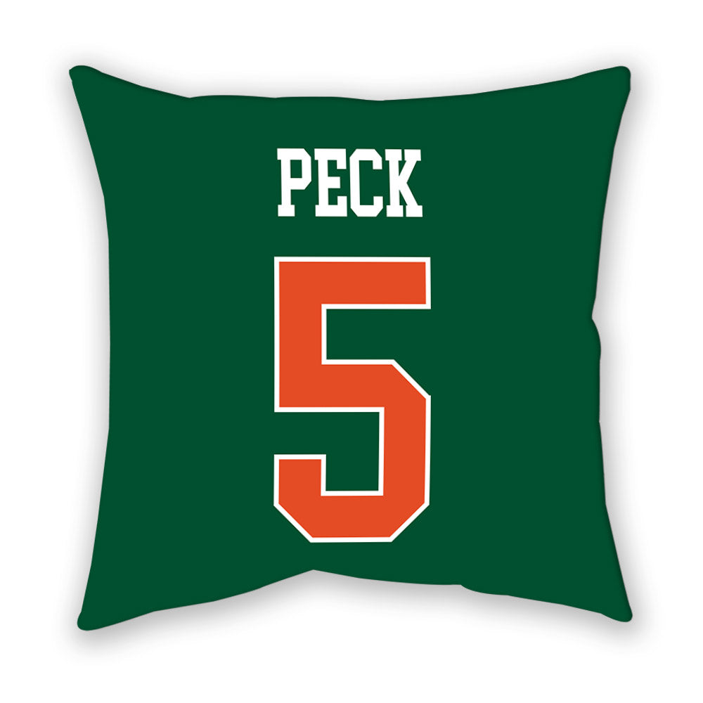 Miami - NCAA Women's Soccer : Amanda Peck - Pillow-1
