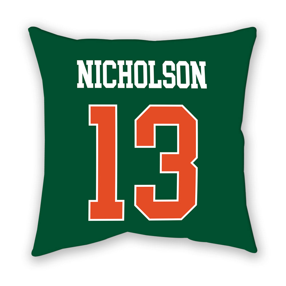 Miami - NCAA Women's Soccer : Crosby Nicholson - Pillow-1