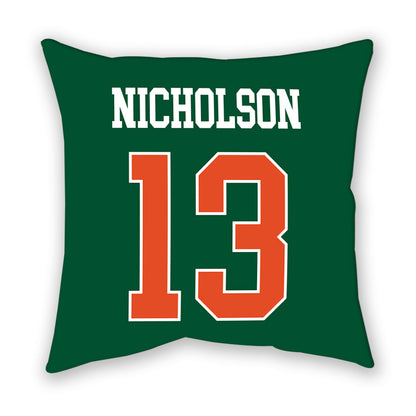 Miami - NCAA Women's Soccer : Crosby Nicholson - Pillow-1