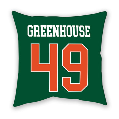 Miami - NCAA Baseball : Mason Greenhouse - Pillow-1