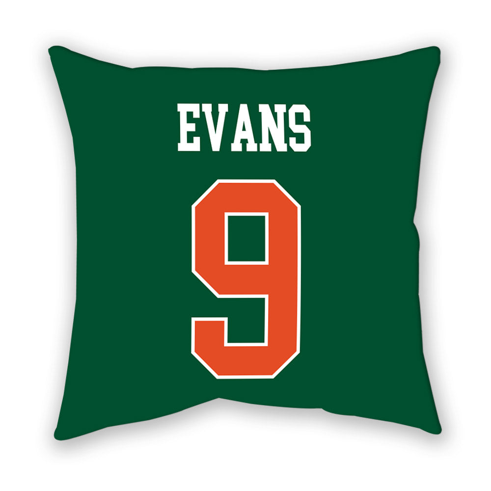 Miami - NCAA Baseball : Robert Evans - Pillow-1