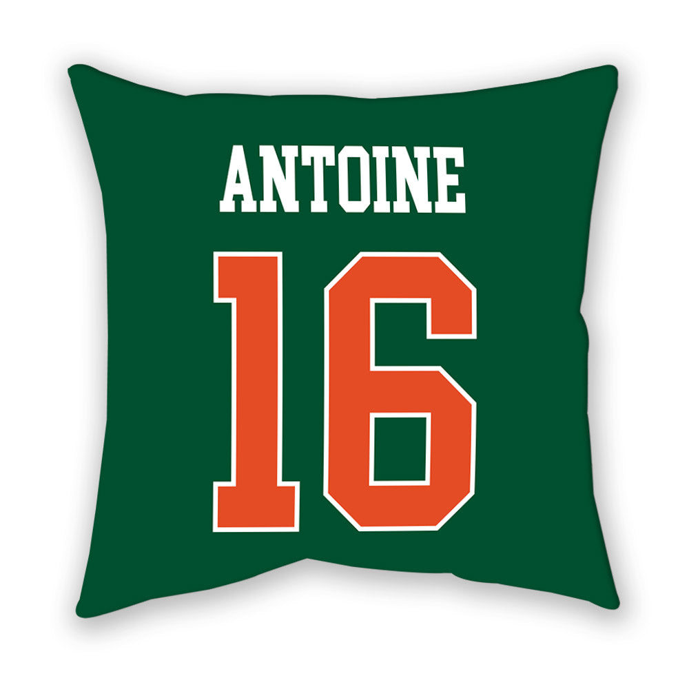 Miami - NCAA Football : Jaboree Antoine - Pillow-1
