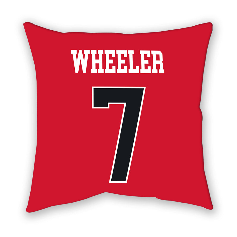Rutgers - NCAA Women's Basketball : Precious Gem Wheeler - Pillow-1