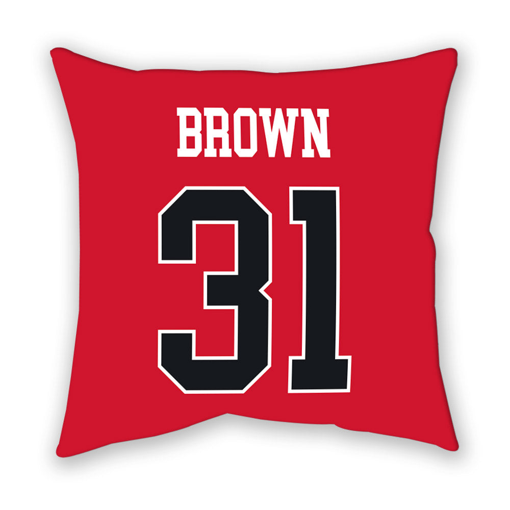 Rutgers - NCAA Men's Soccer : Logan Brown - Pillow-1