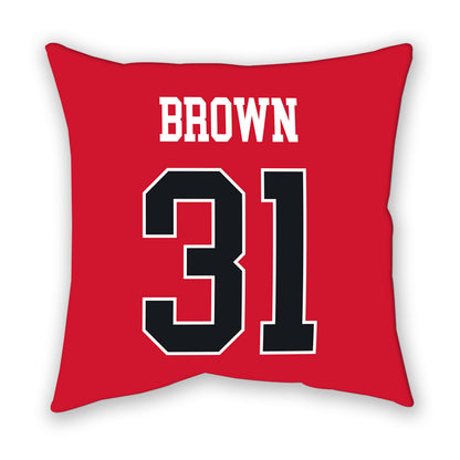 Rutgers - NCAA Men's Soccer : Logan Brown - Pillow-1