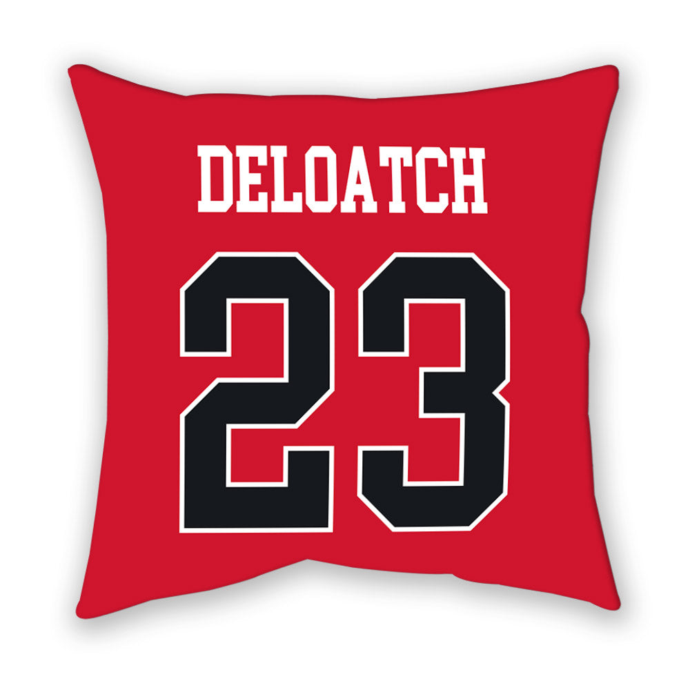 Rutgers - NCAA Football : Isaiah Deloatch - Pillow-1