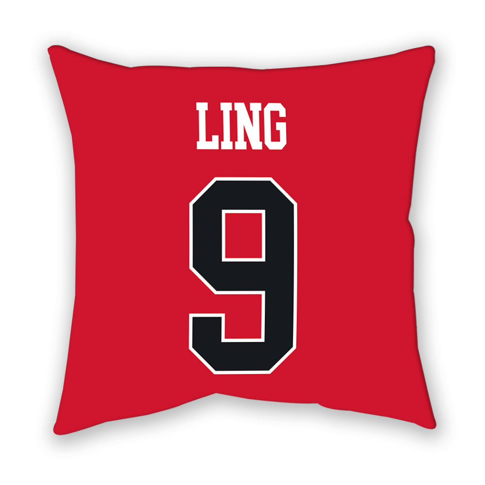 Rutgers - NCAA Women's Lacrosse : Caroline Ling - Pillow-1