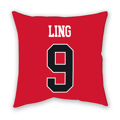 Rutgers - NCAA Women's Lacrosse : Caroline Ling - Pillow-1