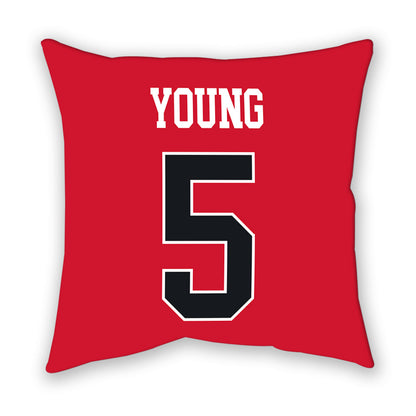 Rutgers - NCAA Women's Basketball : Deja Young - Pillow-1