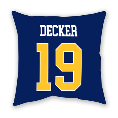 Marquette - NCAA Women's Soccer : Meg Decker - Pillow-1