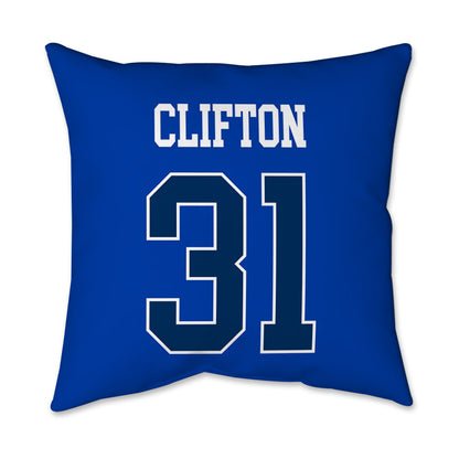 BYU - NCAA Football : Jake Clifton - Graphic Pillow 16x16-1