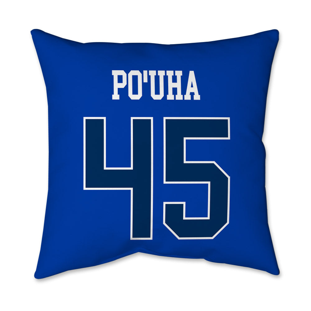 BYU - NCAA Football : Viliami Po'uha - Graphic Pillow 16x16-1