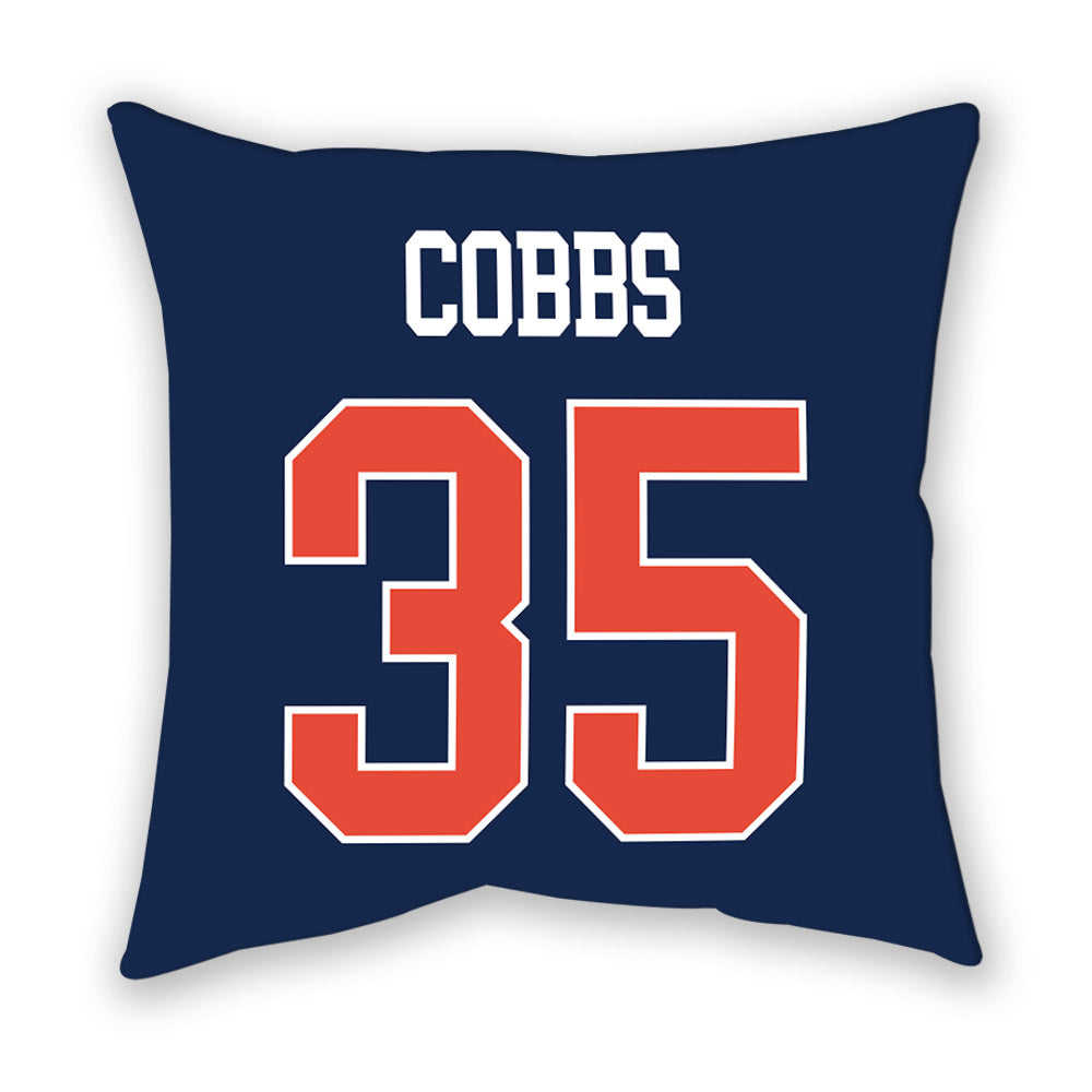 Illinois - NCAA Football : Kaedyn Cobbs - Pillow-1