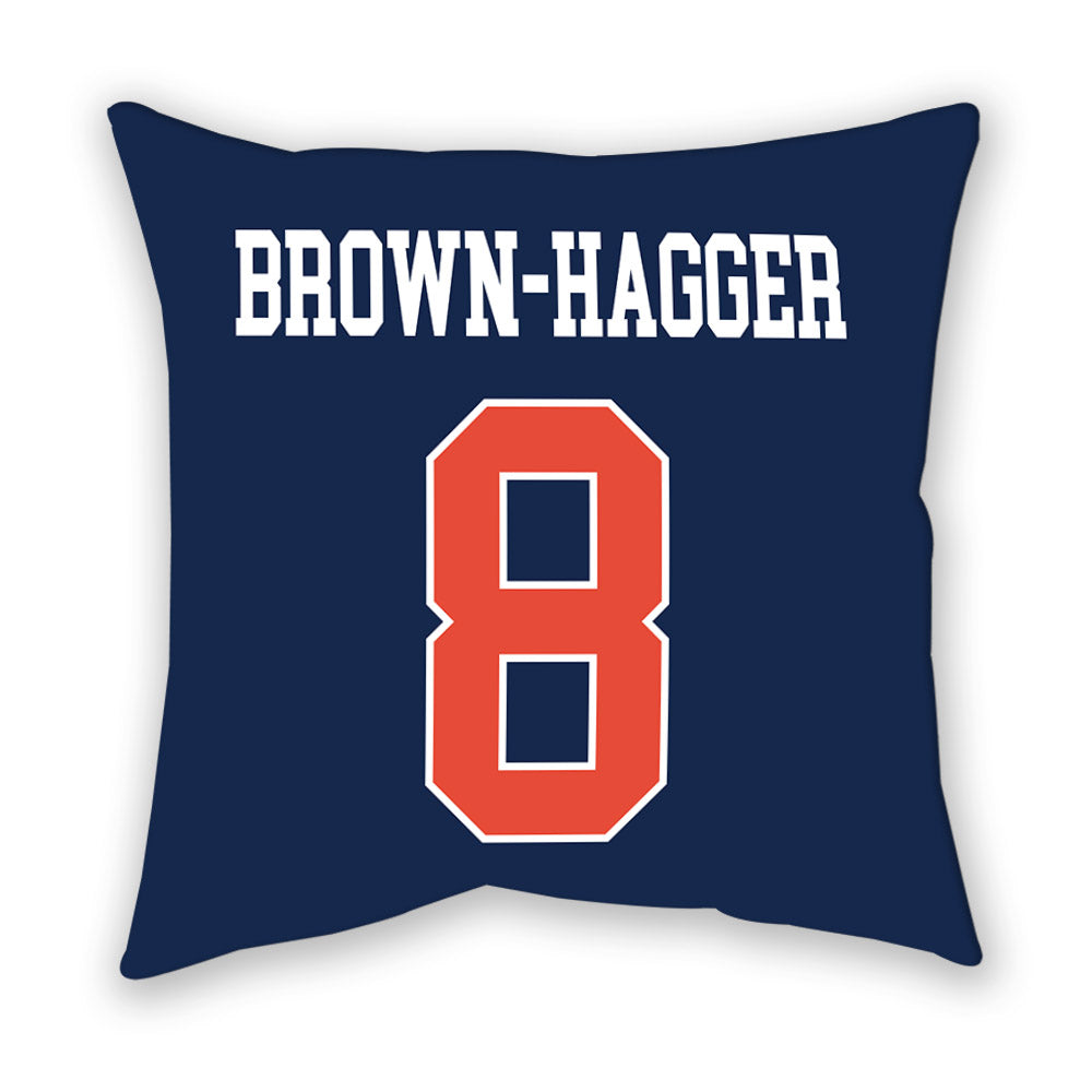 Illinois - NCAA Women's Basketball : Jasmine Brown-Hagger - Pillow-1