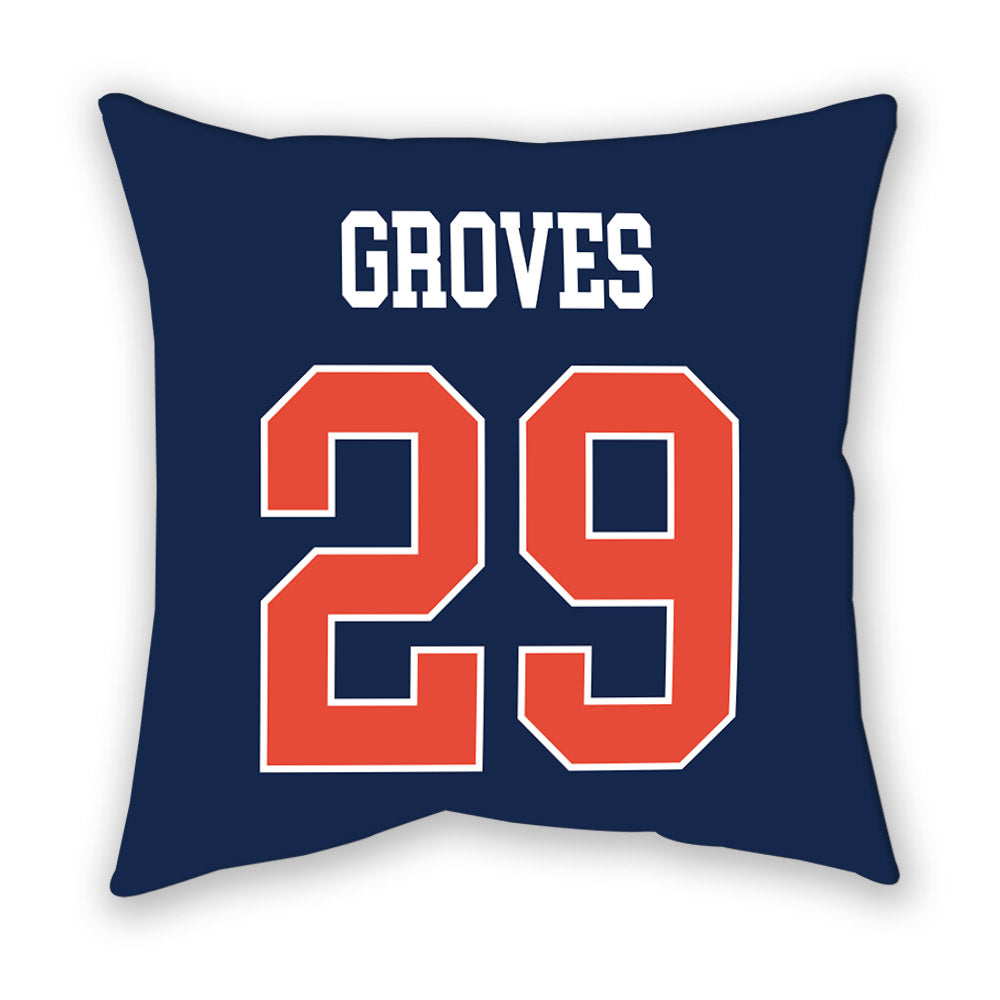 Illinois - NCAA Baseball : Nick Groves - Pillow-1