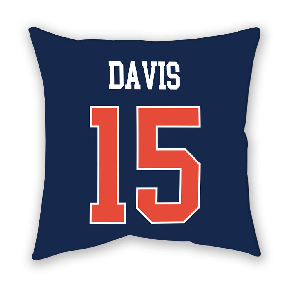 Illinois - NCAA Men's Basketball : Jake Davis - Pillow-1