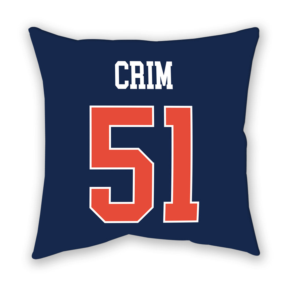 Illinois - NCAA Football : Parker Crim - Pillow-1