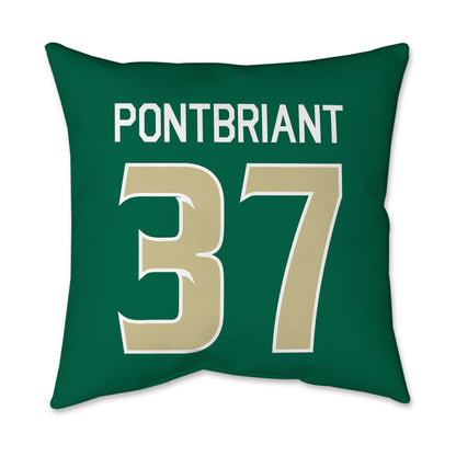 USF - NCAA Baseball : Dominic Pontbriant - Graphic Pillow 16x16-1