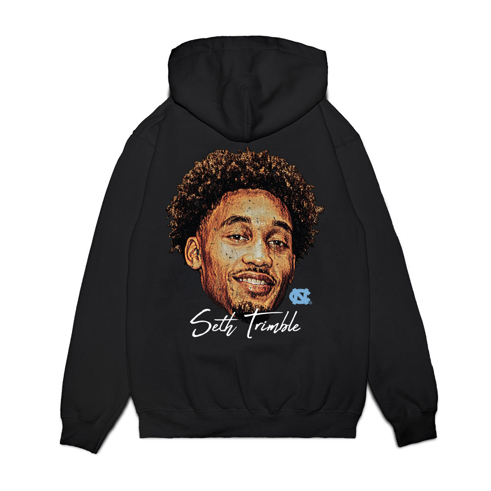 UNC - NCAA Men's Basketball : Seth Trimble - Game Face Premium Hooded Sweatshirt-1