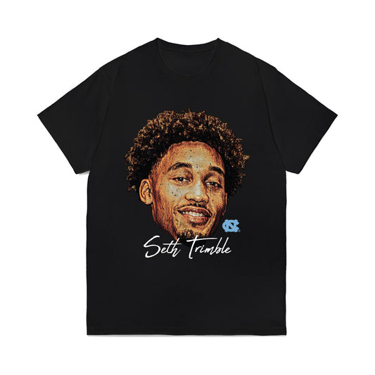 UNC - NCAA Men's Basketball : Seth Trimble - Game Face Comfort Colors T-Shirt-0