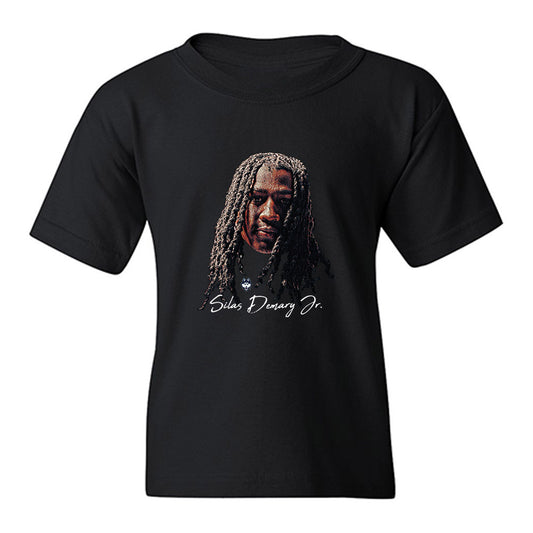 UConn - NCAA Men's Basketball : Silas Demary Jr - Game Face Youth T-Shirt-0