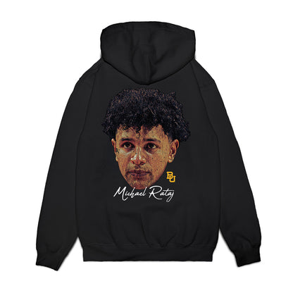 Baylor - NCAA Men's Basketball : Michael Rataj - Game Face Premium Hooded Sweatshirt-1