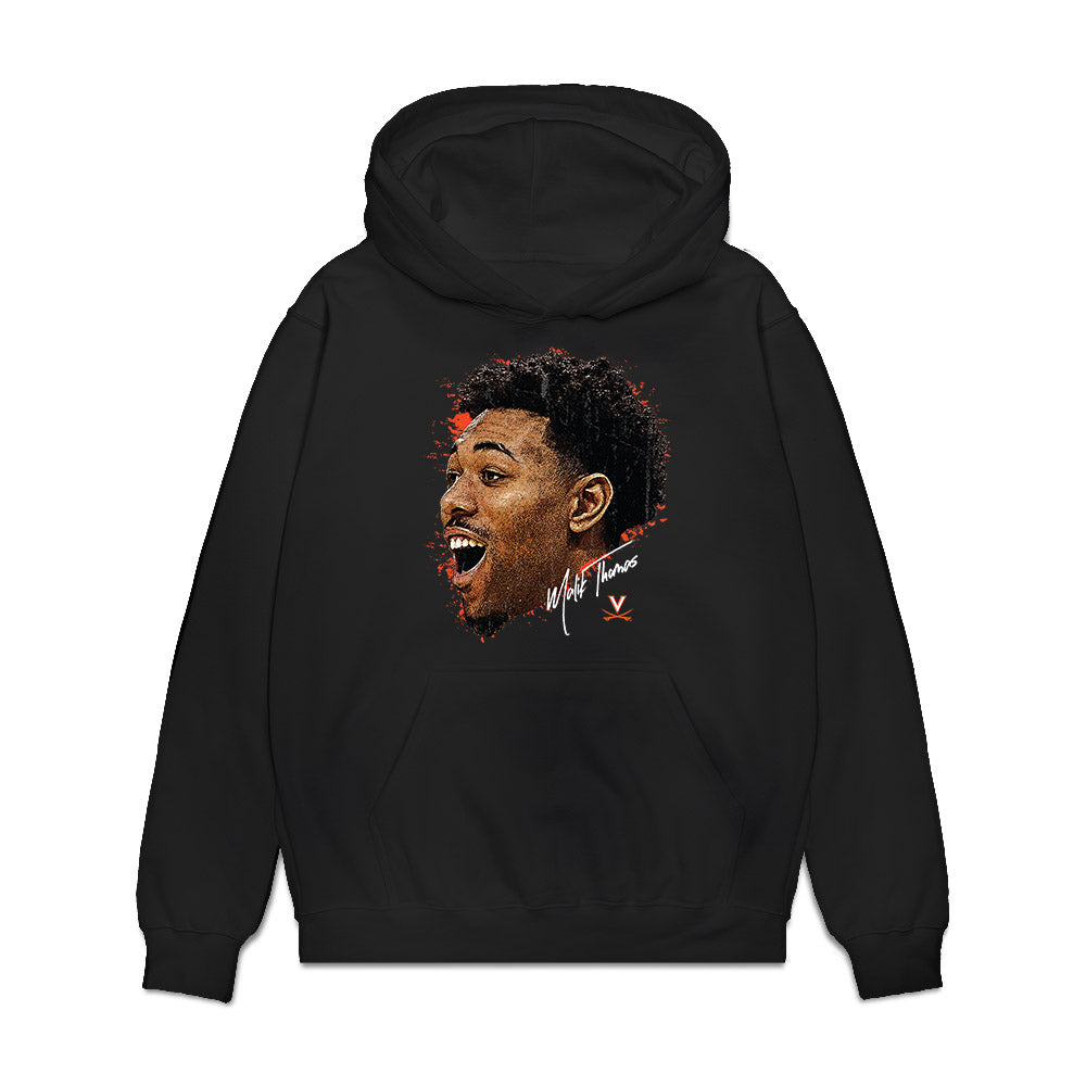 Virginia - NCAA Men's Basketball : Malik Thomas - Game face Premium Hooded Sweatshirt-0