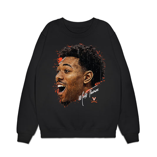 Virginia - NCAA Men's Basketball : Malik Thomas - Game face Premium Crewneck Sweatshirt-0