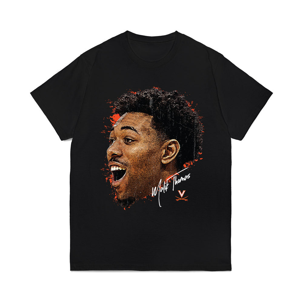 Virginia - NCAA Men's Basketball : Malik Thomas - Game face Comfort Colors T-Shirt-0