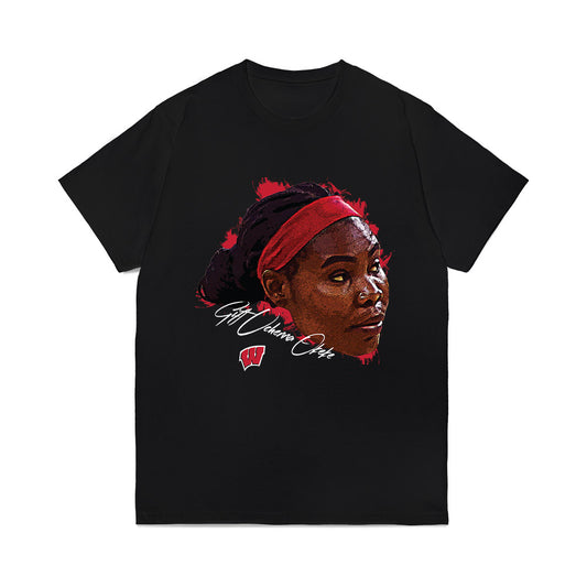 Wisconsin - NCAA Women's Basketball : Gift Uchenna Okeke - Game Face Comfort Colors T-Shirt-0
