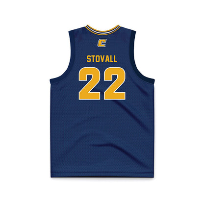 UTC - NCAA Women's Basketball : TaTianna Stovall - Navy Basketball Jersey-1