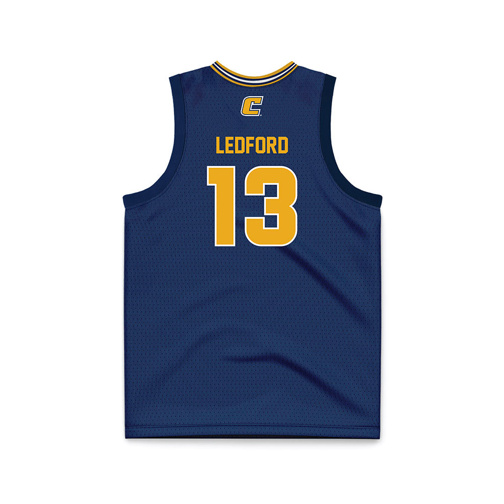UTC - NCAA Women's Basketball : Lydia Ledford - Navy Basketball Jersey-1