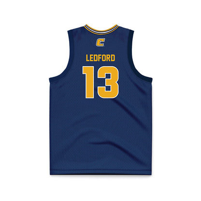 UTC - NCAA Women's Basketball : Lydia Ledford - Navy Basketball Jersey-1