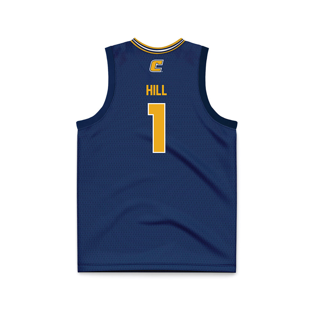 UTC - NCAA Women's Basketball : Sinae Hill - Navy Basketball Jersey-1