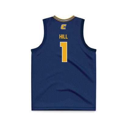 UTC - NCAA Women's Basketball : Sinae Hill - Navy Basketball Jersey-1