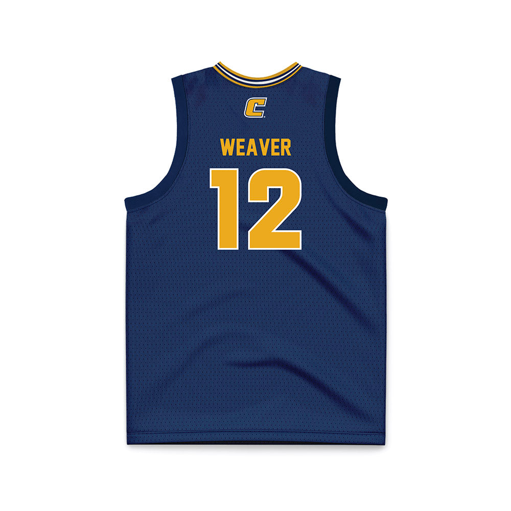 UTC - NCAA Women's Basketball : London Weaver - Navy Basketball Jersey-1