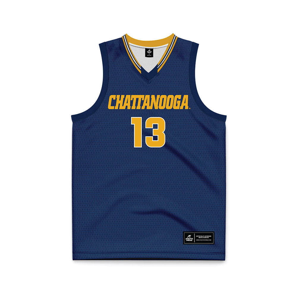 UTC - NCAA Women's Basketball : Lydia Ledford - Navy Basketball Jersey-0