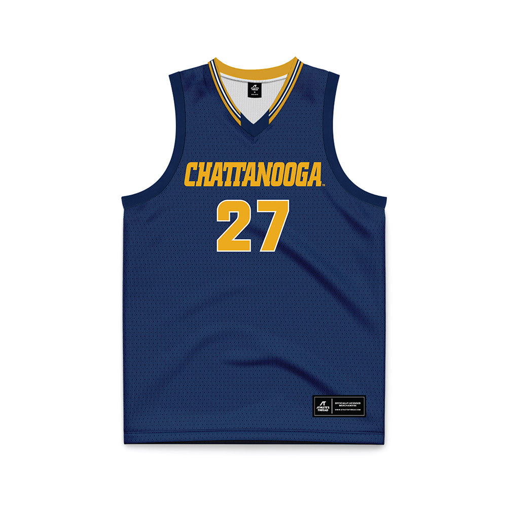 UTC - NCAA Women's Basketball : Gabrielle Grooms - Navy Basketball Jersey-0