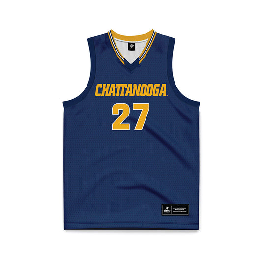 UTC - NCAA Women's Basketball : Gabrielle Grooms - Navy Basketball Jersey-0