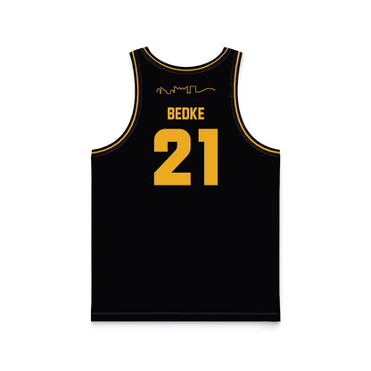 UTC - NCAA Women's Basketball : Falon Bedke - Black Basketball Jersey-1