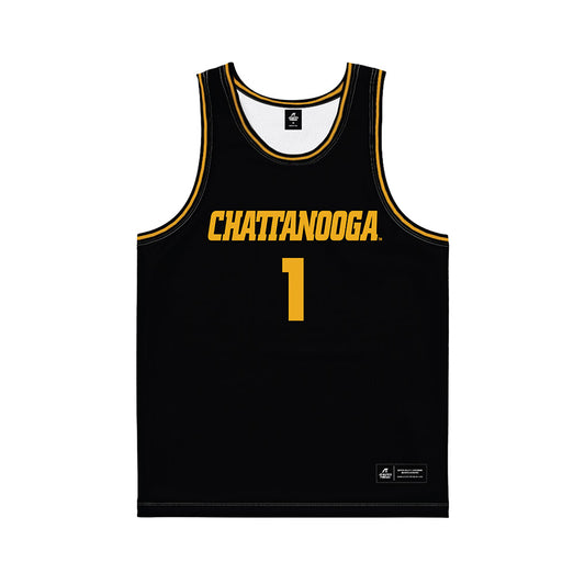 UTC - NCAA Women's Basketball : Sinae Hill - Black Basketball Jersey-0