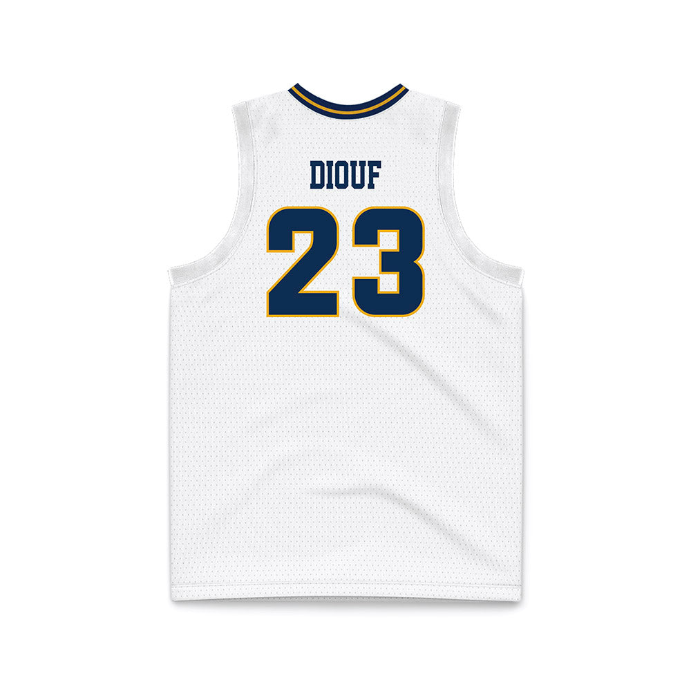 UTC - NCAA Men's Basketball : Latif Diouf - White Basketball Jersey-1