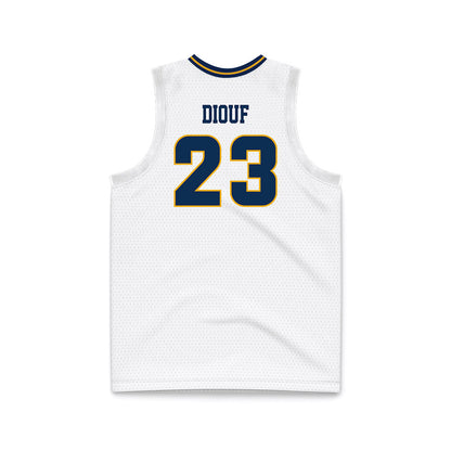 UTC - NCAA Men's Basketball : Latif Diouf - White Basketball Jersey-1