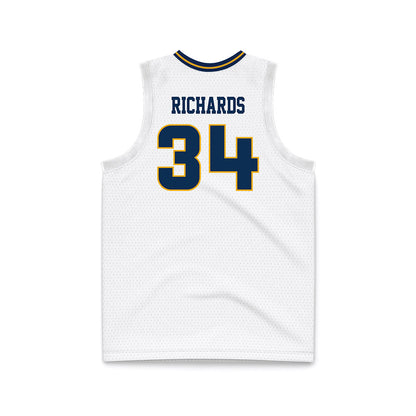 UTC - NCAA Men's Basketball : Makai Richards - White Basketball Jersey-1