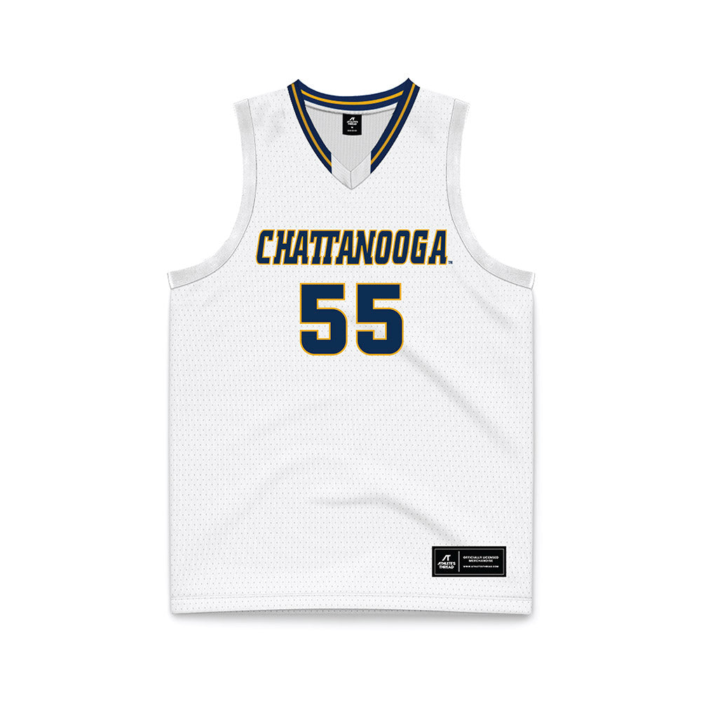 UTC - NCAA Men's Basketball : Parker Robison - White Basketball Jersey-0