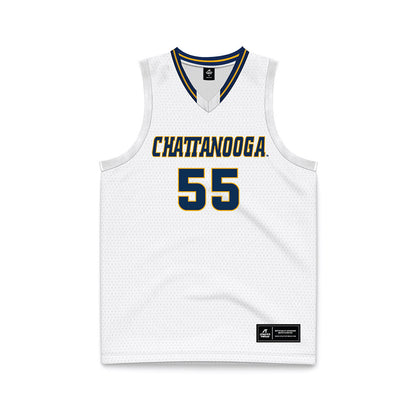 UTC - NCAA Men's Basketball : Parker Robison - White Basketball Jersey-0