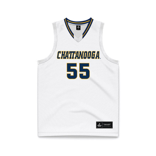 UTC - NCAA Men's Basketball : Parker Robison - White Basketball Jersey-0